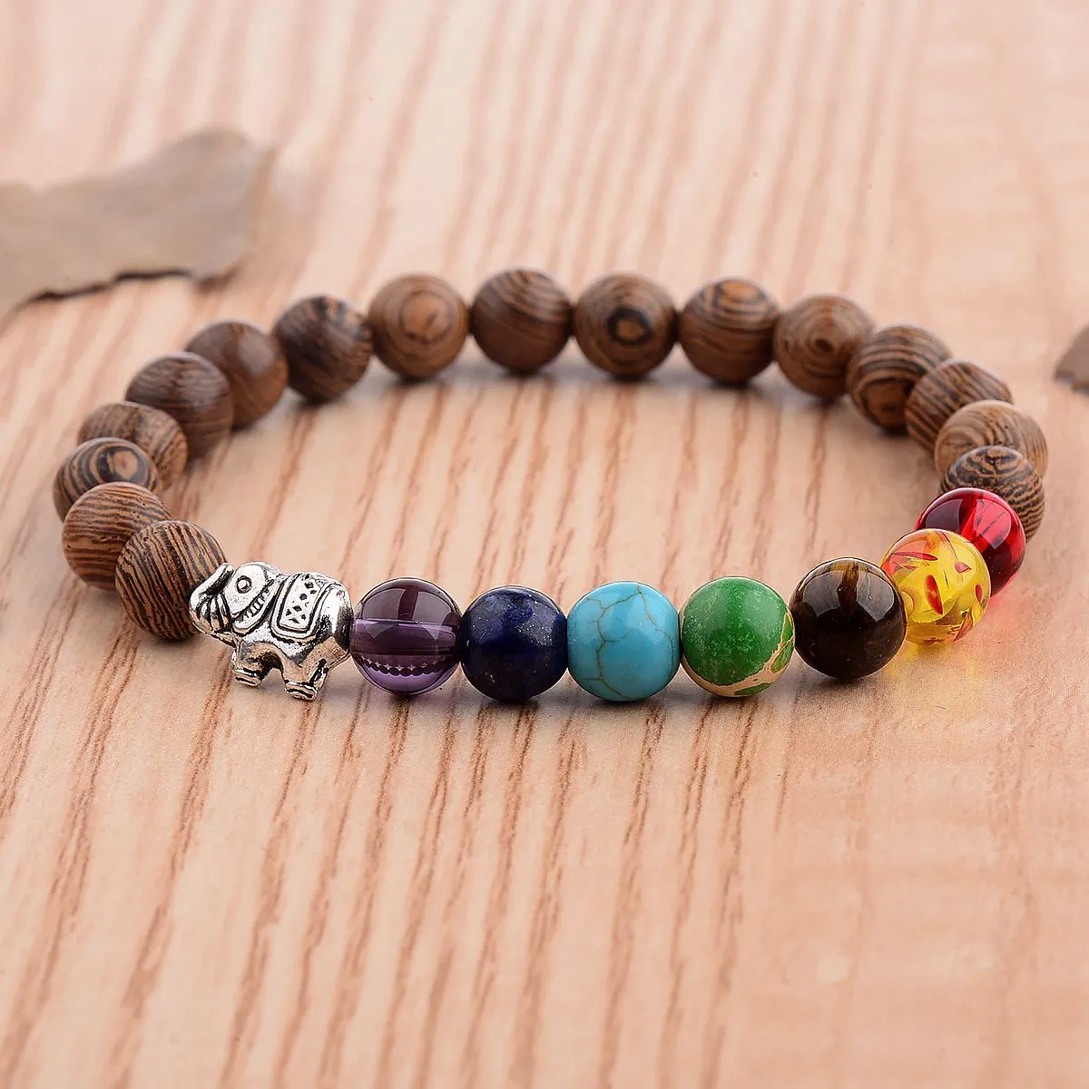 8mm Unisex 7 Chakra Bracelets Lava Stone Healing Beaded Bangle Diffuser Bracelets Balance Yoga Jewelry Gifts for Men Women