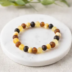 Adults | Raw Multi Baltic Amber Bracelet