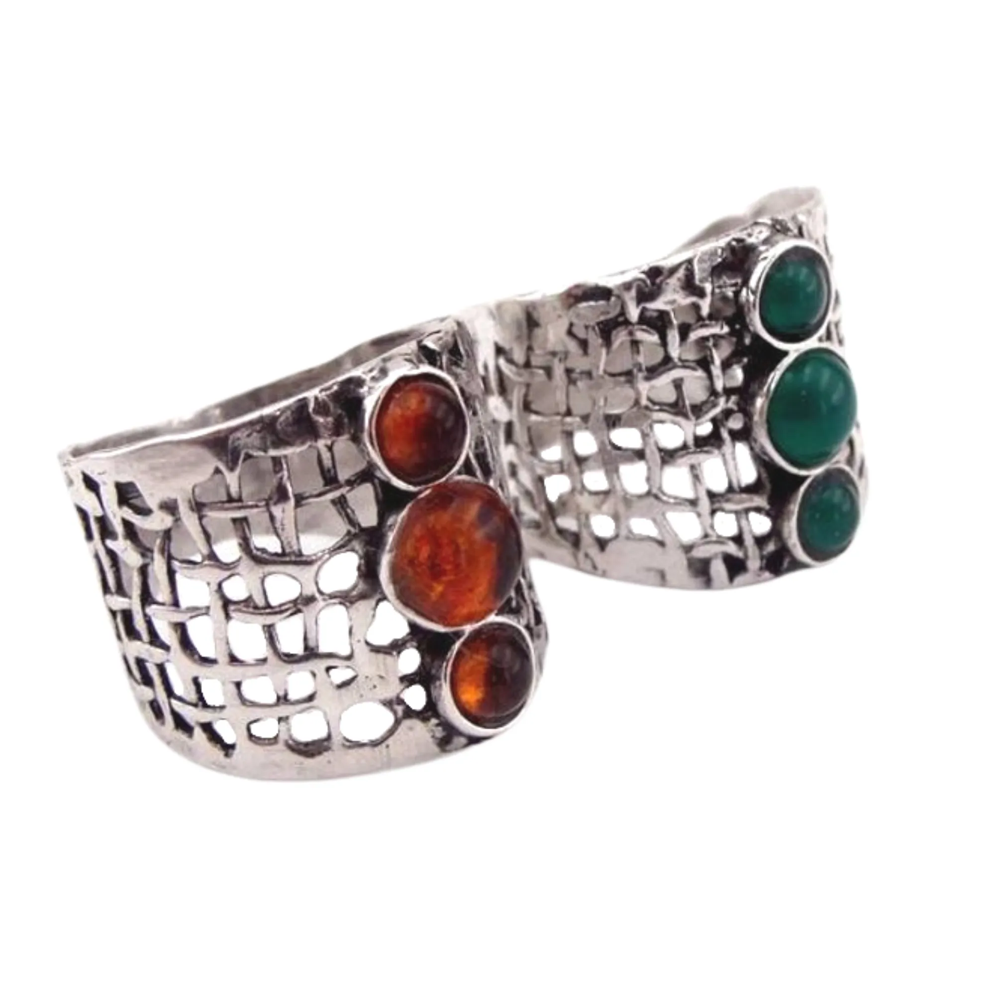 Hadar Jewelry Short Victorian collar Ring sterling silver 925