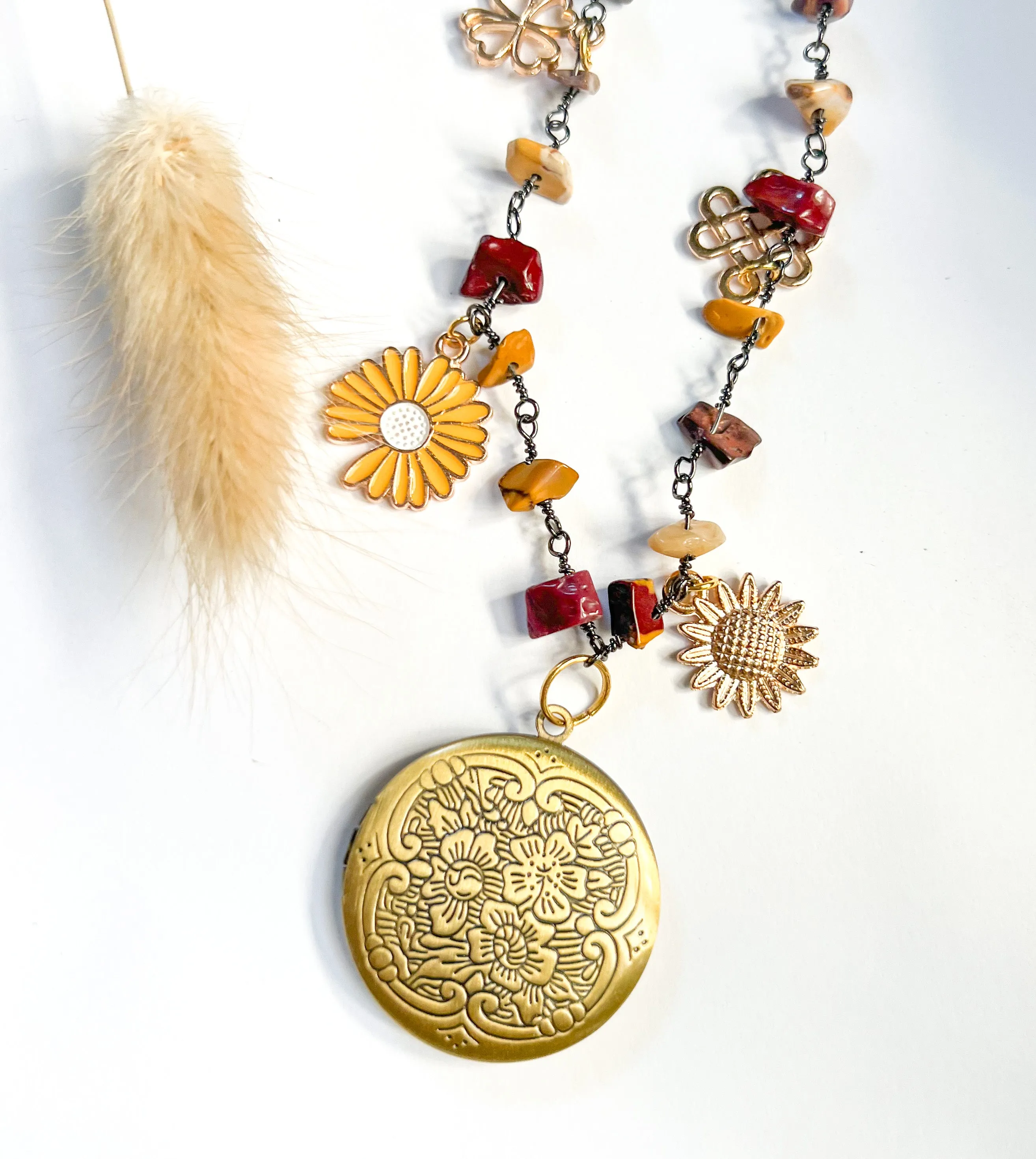 Honey Gold Locket & Charms