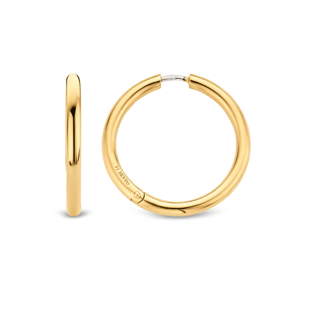 Milano Hoop Earrings - Gold - 7782SY