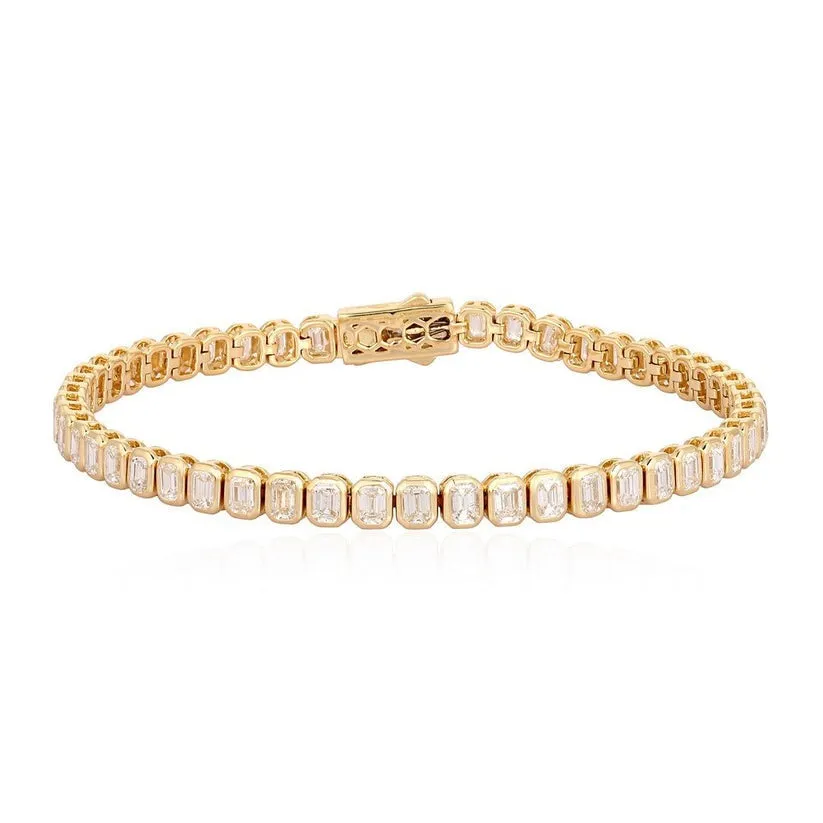 Supreme Emerald Diamond Tennis Bracelet
