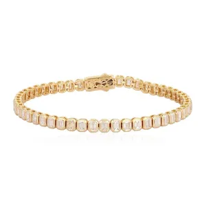 Supreme Emerald Diamond Tennis Bracelet