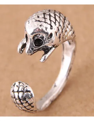 TR62 Silver Hedgehog Toe Ring